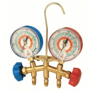 JB INDUSTRIES Manifold Gauge, 2 Valves, 404a/407a/407c, Gauge Manifold Only - Picture 1 of 1