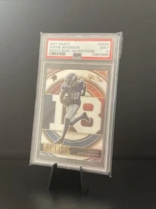 Panini 2021 - Select Numbers #SN-24 Justin Jefferson Silver Prizm PSA 9 Pop 1 - Imagen 1 de 2