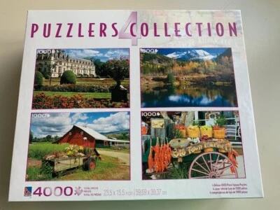 4 Puzzlers Collection - 4 Deluxe 1000 Pc Jigsaw Puzzles - Image 1 of 4