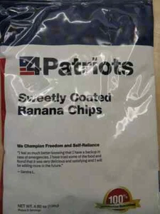 4Patriots Sweetly Coated Banana Chips Food Supply Survival Food - Picture 1 of 1