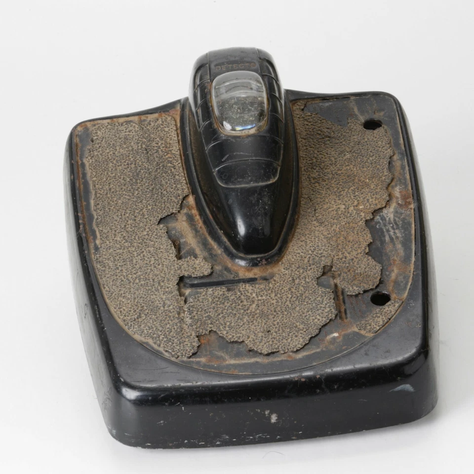 Báscula de baño vintage Detecto Mid-Century Art Deco esfera burbuja cromada negra  Foto 1 de 4