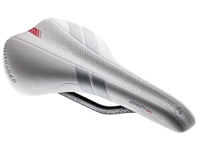 Sillín de ciclismo Affinity Pro rieles de carbono carretera MTB CX grava 128 mm blanco Foto 1 de 4