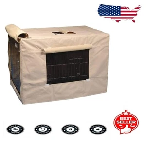 Stylish Tan Crate Cover for 48" Wire Crates - Durable & Comfortable Design - Picture 1 of 2