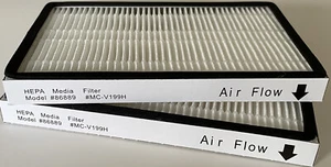 2 Pk Filter Fits Kemore Vacuum EF1 20-86889 Panasonic MC-V199H  4 x 6 x 1/2" - Imagen 1 de 6