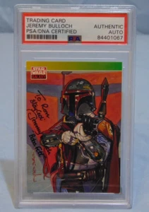 Star Wars Galaxy Card Signed Autograph by Jeremy Bulloch Boba Fett PSA DNA AUTO - Picture 1 of 7