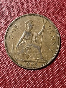 Great Britain UK 1964 Bronze Penny. Elizabeth II. KM# 897 - Picture 1 of 2