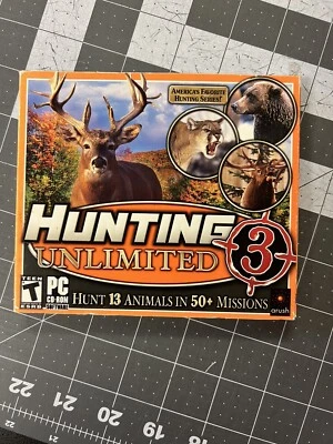 Hunting Unlimited 3 PC CD-ROM Hunt 13 Animals In 50+ Missions Used Preowned - Image 1 of 4