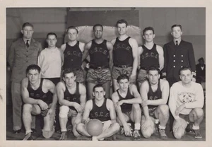 1940s Photo-US Coast Guard Basketball Team USCG 5 x 7" Photo N2P - Picture 1 of 1