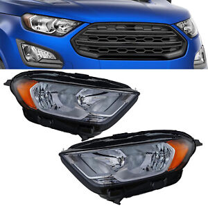 For 2018-2022 Ford Ecosport Halogen Headlight Headlamp Left & Right Side W/ Bulb
