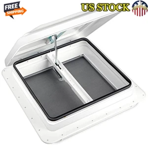 RV Trailer Roof Vent Manual Leak Resistant Translucent Lid Fresh Air Entry New - Picture 1 of 8