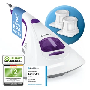 CLEANmaxx Milbensauger Milbenstaubsauger Matratzen Reiniger UV Licht Vibration - Bild 1 von 8