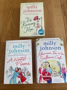 Milly Johnson-it's raining men,a winter flame,afternoon tea.books - Bild 1 von 2
