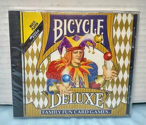 🎰 NEW Bicycle Deluxe Family Fun Card Games Computer PC Win 95 or 98 - Picture 1 of 5