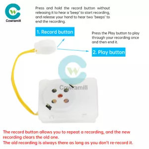 5 Minutes DIY Voice Recording Box Voice Message Recorder Device Sound Module - Picture 1 of 19