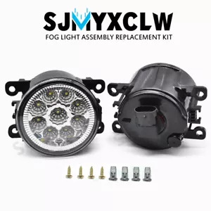 For Ford Explorer 2011-2015 LED Front Bumper Fog Lights Lamp w/ Clear Lens Pair - Picture 1 of 11