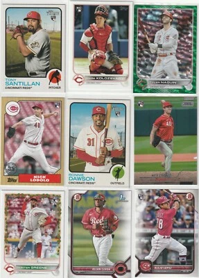 Cincinnati Reds  Lot of  9 Rookie Cards 1st Bowman Topps Bowman Chrome - Image 1 of 2