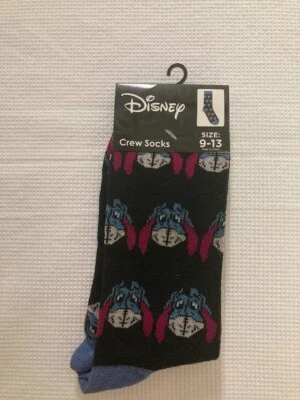 NUEVO CON ETIQUETAS-Divertidos calcetines Eeyore para mujer marca Disney talla 9-13 Foto 1 de 3