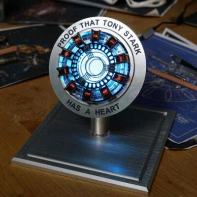  MK2 Iron Man LED Lamp Light Arc Reactor Proof that Tony Stark Has a Heart Arc - Image 1 of 4