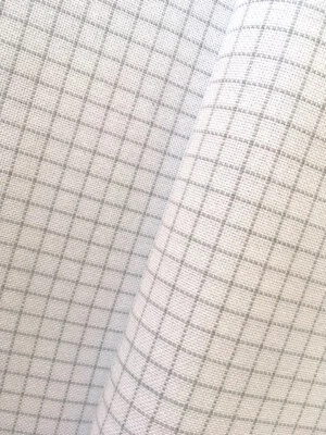 White Easy Count Lugana 25 Count Zweigart even weave fabric various size options