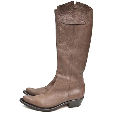 Botas de equitação femininas Gianni Barbato joelho alto ocidental motociclista tamanho EUR 38,5 / EUA ~ 8 - Imagem 1 de 4