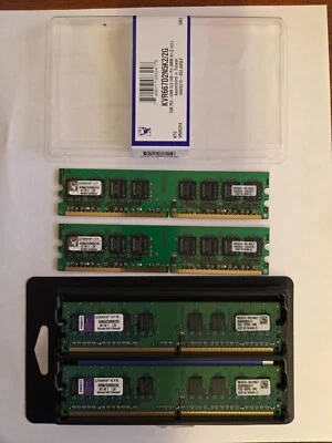 Kingston KVR667D2N5K2/2G 4GB Kit (4 x 1GB) PC2-5300 667MHz 240Pin Desktop Memory - Image 1 of 3