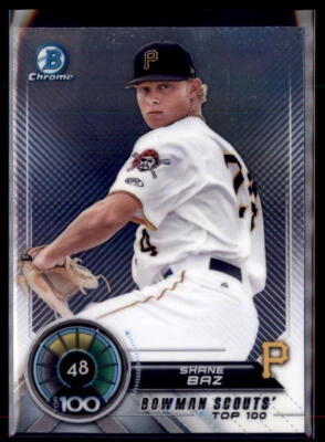 2018 Bowman Top 100 Shane Baz Pittsburgh Pirates #BTP-48 - Image 1 of 2