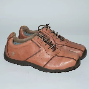 Timberland Men's 55018 Brown Round Toe Lace Up Leather Casual Shoes Size US 12 W - Picture 1 of 10