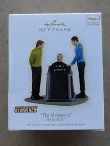 NIB - 2009 Hallmark Star Trek "The Menagerie" Ornament QXI1232 Spock, Kirk, Pike - Picture 1 of 6