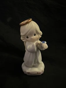Precious Moments December Birthstone Angel Figurine 261327 Diamond 3.75” No Box - Picture 1 of 9