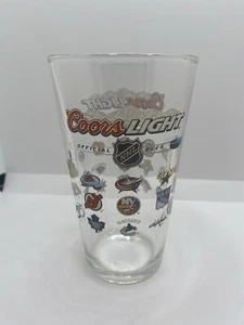 Coors Light Official Beer NHL Ice Hockey Teams Logo Tumbler 16 Oz Libbey? Glas - Bild 1 von 9