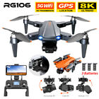 Drone RC RG106 GPS Smart Follow WIFI FPV 3 axes cardan 8K double caméra quadricoptère