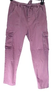 Mini Boden Pants Size 11Y Cargo - Pink, Tie Waist - Picture 1 of 4