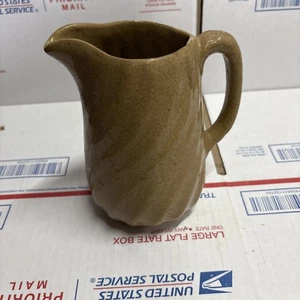 Vintage Bybee Pottery Brown Swirl 6 Inch Pitcher - Picture 1 of 6