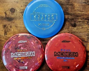 Discraft Paul McBeth Kratos 3 Pack Tour Series And Z Plastic - Picture 1 of 4