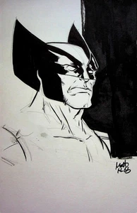 WOLVERINE X-Men Original MATT HEBB SIGNED Hand Inked Comic Art MARVEL COMICS - Picture 1 of 2