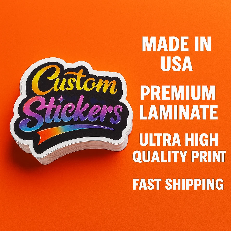 Custom stickers Bulk | Die Cut Product Labels | Business Logo Stickers | Decals - Image 1 of 4