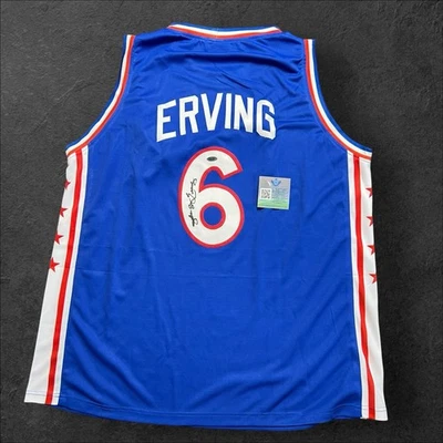 朱利叶斯·欧文签名球衣正品认证亲笔签名费城 76 人队 — 第 1/4 张图片