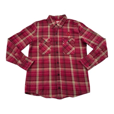 Blizzard Entertainment For The Horde Flannel Button Down Shirt Mens Medium Red - Image 1 of 4
