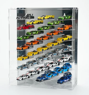 Acrylic Display & Storage Case for 1:64 Scale Diecast Cars, Compatible with Hot  - Image 1 of 4