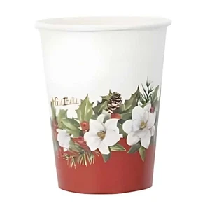 Rote Pappbecher Frohe Weihnachten 250 CC 8 Stk - Givi - Bild 1 von 2