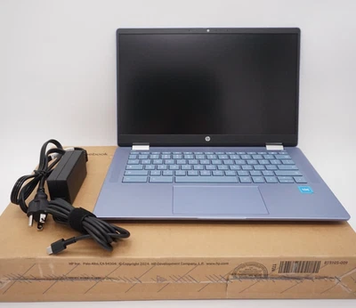HP 14b cd0046tg 14in Chromebook x360 Convertible 2 in 1 Laptop Touchscreen - Image 1 of 4