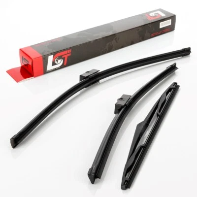 Windscreen Wiper Blade Set Front + Rear for Opel Astra H - Image 1 of 4