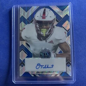 #11/25 Jalen Tolbert Rookie Auto 2022 Leaf Metal Autograph Card Cowboys - Picture 1 of 3