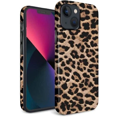 Linda Funda Niña Estampado Leopardo Para iPhone 15 Pro Max Plus 14 13 12 11 X 8 7 SE Foto 1 de 4