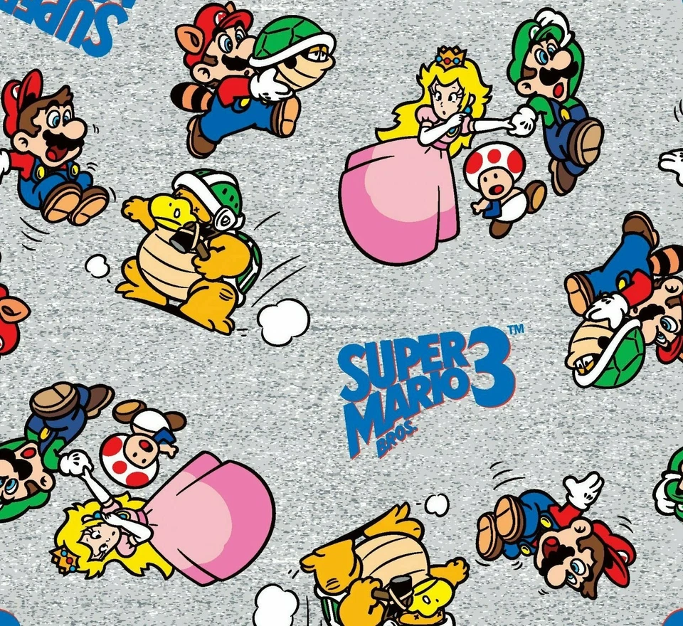 Nintendo Mario Luigi Donkey Kong -PICK PRINT- Cotton Fabric by the 1/4 Yard - Image 1 of 1