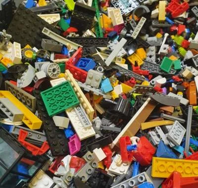 1 KG LEGO Konvolut  Kiloware: Steine, Platten uvm. bunt gemischt - Bild 1 von 3