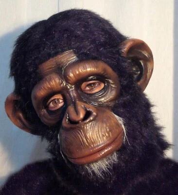 Chimp Látex Mask, planet of the Apes, Primate mask, Chimpanzee, Monkey Costume - Image 1 of 4