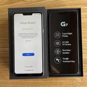 Original LG G7 ThinQ 64GB 4GB RAM 6.1" 16MP Unlocked Smartphone--Brand New Inbox - Afbeelding 1 van 24