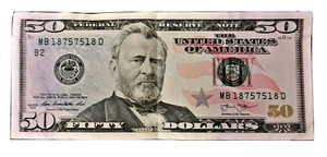 2013 Series Banknote $50 Dollar Super Repeaters Flippers Number ⭐18757518⭐316⭐ - Picture 1 of 2