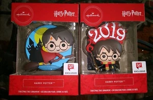 Lot Of 2 Harry Potter Hallmark Exclusive  Chistmas Ornaments 2019  - Picture 1 of 1